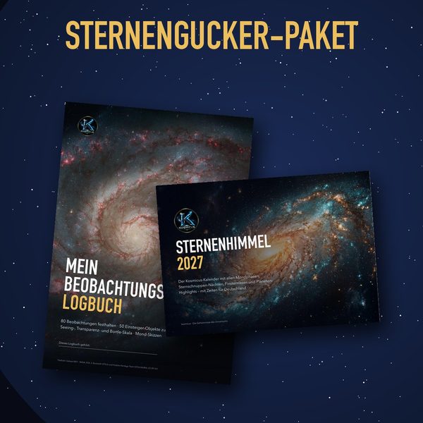 Sternenhimmel-Kalender 2027 + Logbuch – Set – Vorschau der Vorlage