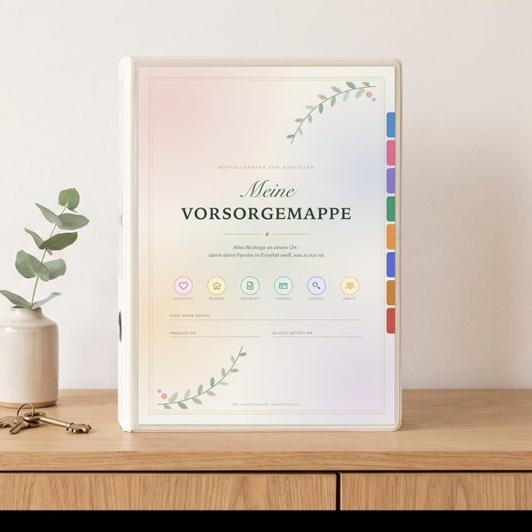 Vorsorgemappe für Eltern & Senioren – Vorschau der Vorlage